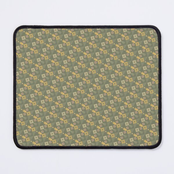 Item preview, Green & Earthy Songket Weave Lines & Squares Infinity Pattern designed and sold by Alchemy-A-La-G.