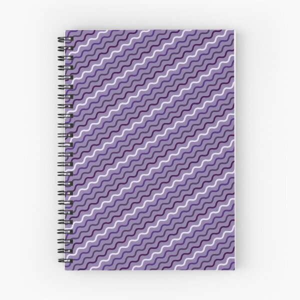 Item preview, Purple Passion White Parallel Wave Lines Infinity Pattern designed and sold by Alchemy-A-La-G.