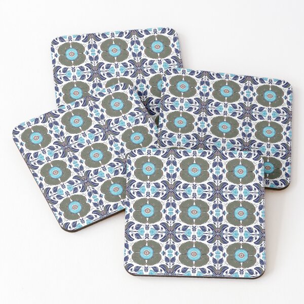 Item preview, Geometric Poppy Xs & Os designed and sold by WabiSabi-Studio.