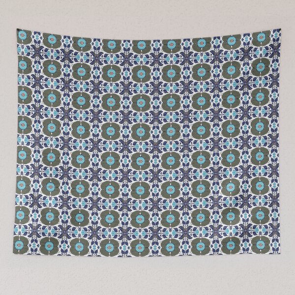 Item preview, Geometric Poppy Xs & Os designed and sold by WabiSabi-Studio.