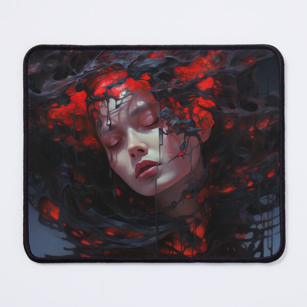 Item preview, Suffocating Shadows: Portrait of Anxiety and Despair. designed and sold by Rage-Ai.