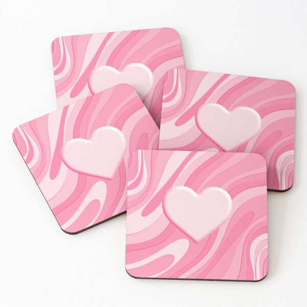 Item preview, Trippy Heart Pink Retro Pop Abstract Plastic Print Pattern designed and sold by kierkegaard.
