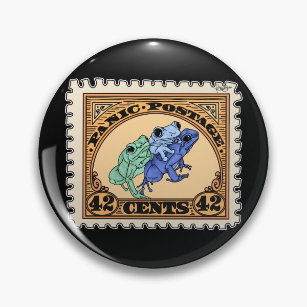 Item preview, Panic Postage: Frogs in Blue designed and sold by KrimszenZ.