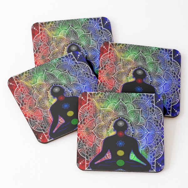 Item preview, Tibetan Chakras, nebula mandala, buddhist, lotus, abstract art designed and sold by MayGreenAbgrall.