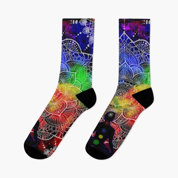 Item preview, Tibetan Chakras, nebula mandala, buddhist, lotus, abstract art designed and sold by MayGreenAbgrall.