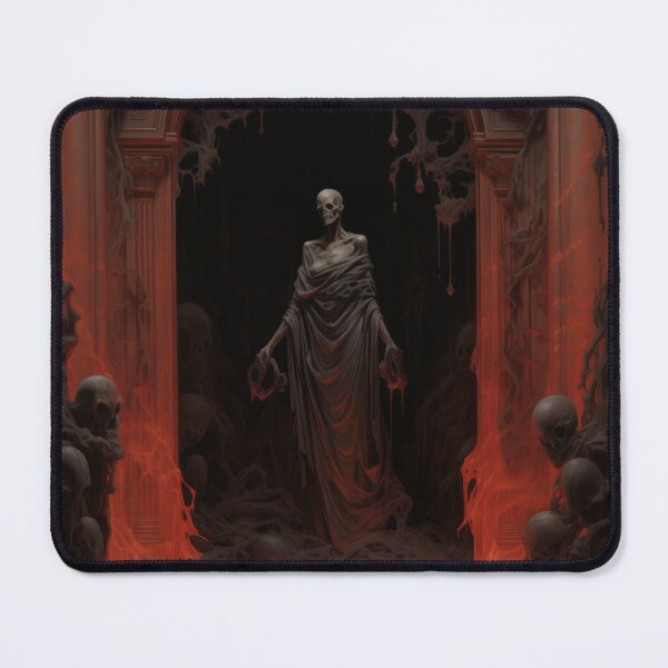 Item preview, Gothic Orange Omen: Draped Skeleton Statue, Hall of Death designed and sold by Rage-Ai.