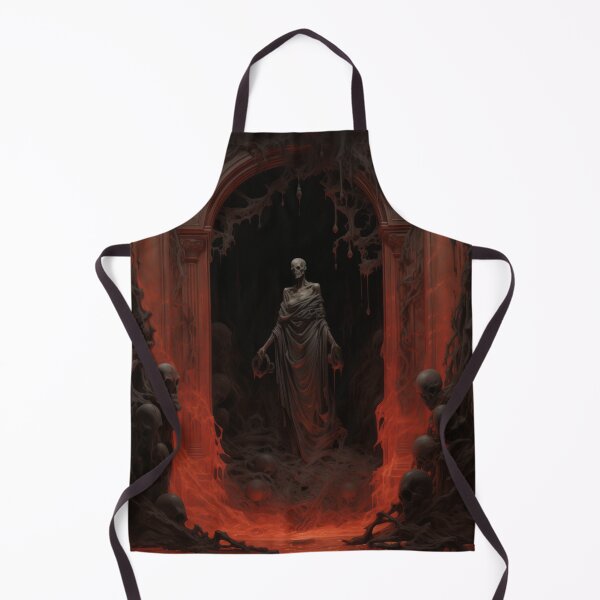 Item preview, Gothic Orange Omen: Draped Skeleton Statue, Hall of Death designed and sold by Rage-Ai.