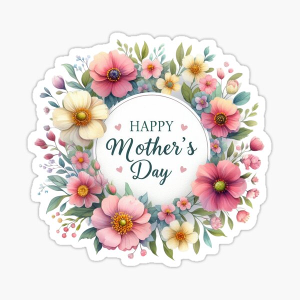 Item preview, Pink Floral Happy Mother's Day! designed and sold by fribabywonder.