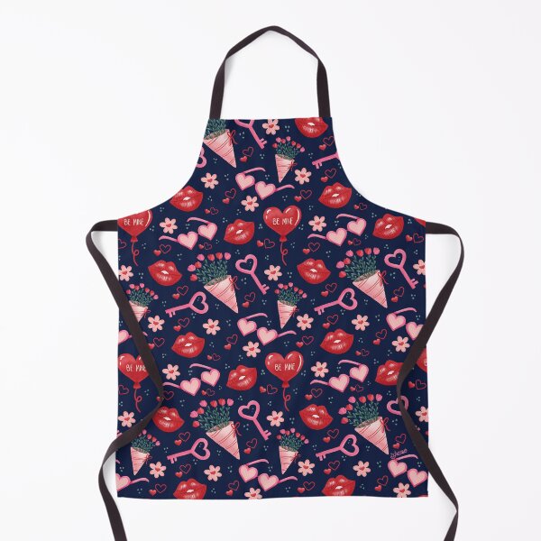 Item preview, Valentine's Day Kisses - Navy designed and sold by Pink Brush Studio.