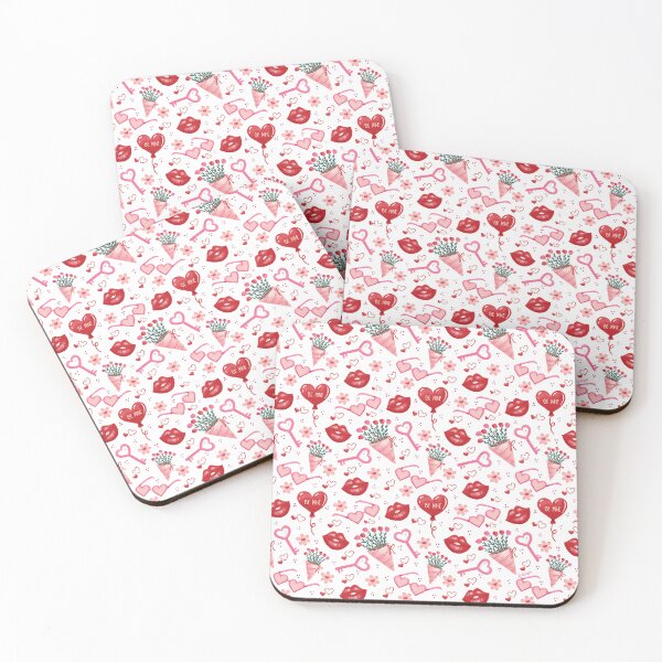 Item preview, Valentine's Day Kisses designed and sold by Pink Brush Studio.