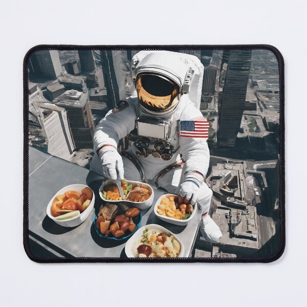 Item preview, Hungry Astronaut atop a Skyscraper designed and sold by LuizSilva1983.