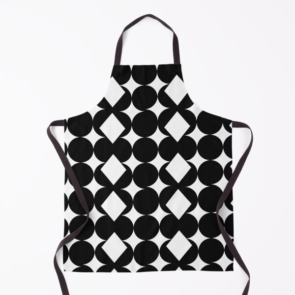 Item preview, Circle Diamond Striking Symmetry: Geometric Black & White Pattern designed and sold by LLdreams.