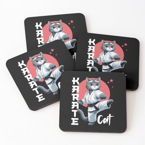 Item preview, Karate Cat Funny Kitty Cat Sport Design designed and sold by Infinitee8hirts.