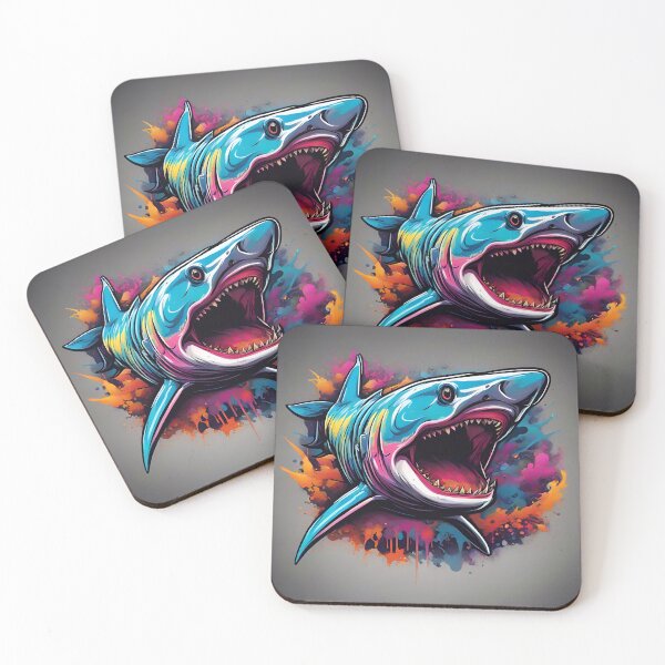 Item preview, Cool Graffiti Shark Pattern designed and sold by TheArtOfPat.