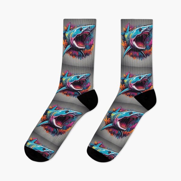 Item preview, Cool Graffiti Shark Pattern designed and sold by TheArtOfPat.