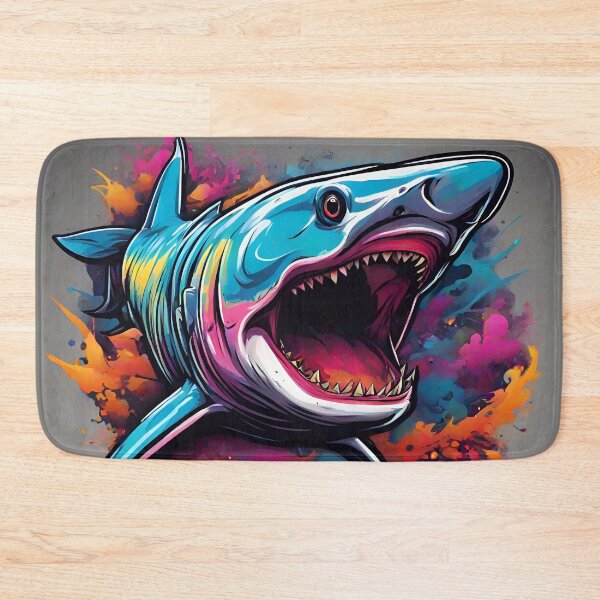 Item preview, Cool Graffiti Shark Pattern designed and sold by TheArtOfPat.