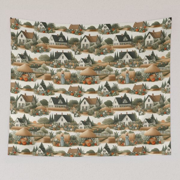 Item preview, Gabled Roofs and Rustic Charm designed and sold by Dominika Farkašová.