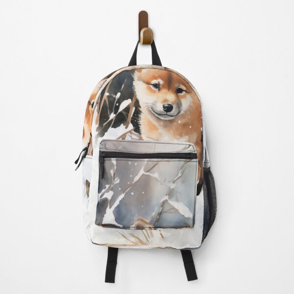 Item preview, Akita Puppies in the Snow (watercolor) designed and sold by Samuelsboro.