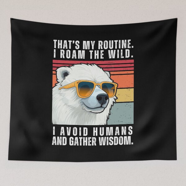 Item preview, Polar Bear Retro Sunset | Polar Bear Vintage Retro Sunset | Retro Sunset Polar Bear designed and sold by AussieWonders.