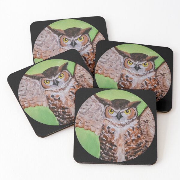 Item preview, Little Great Horned Owl designed and sold by Chillpinktea.