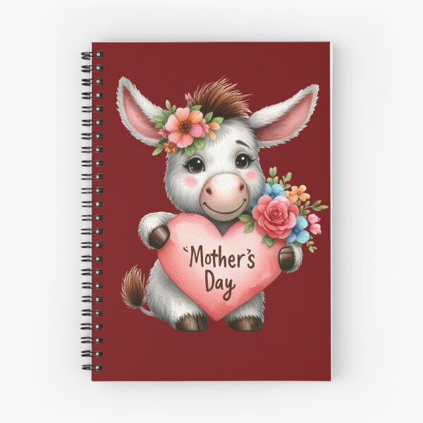 Item preview, Cute donkey with mother's day heart designed and sold by fribabywonder.