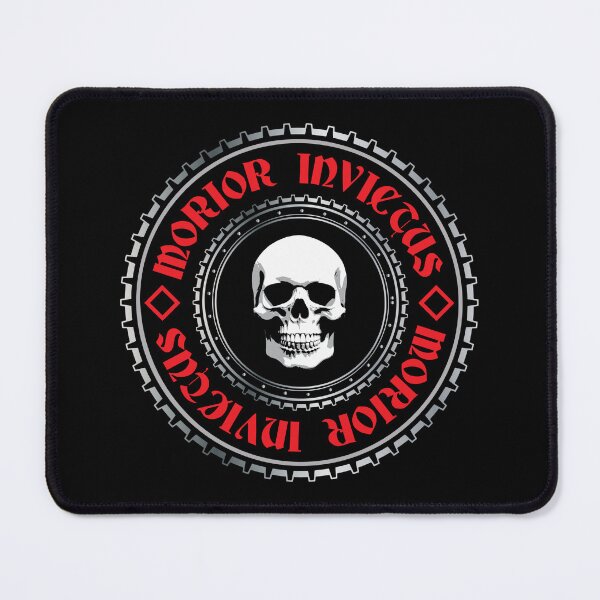 Item preview, Morior Invictus Skull Logo - Inspirational Powerful Latin Phrase Quote designed and sold by WIZECROW.