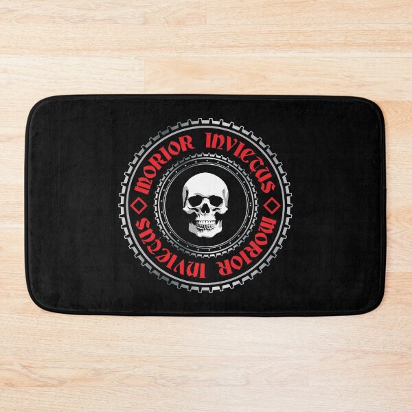 Item preview, Morior Invictus Skull Logo - Inspirational Powerful Latin Phrase Quote designed and sold by WIZECROW.
