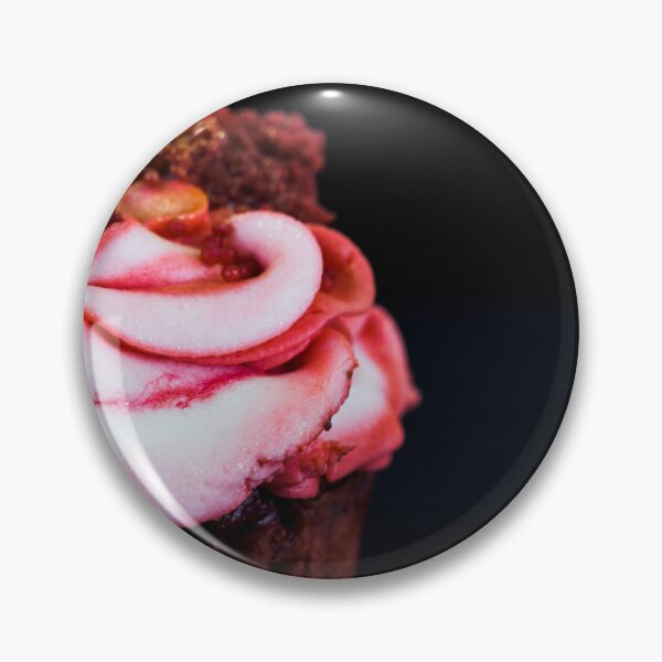 Item preview, Delicious Red Velvet Cupcake on Elegant Black Background designed and sold by Shafiq Khan.