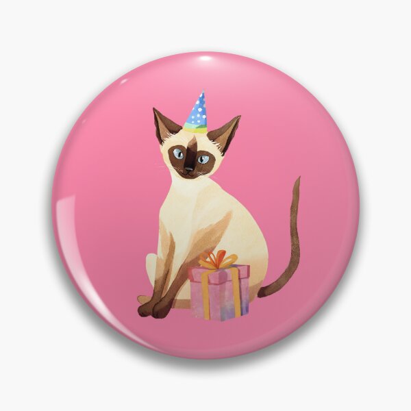 Item preview, Siamese Cat Purr-fect Birthday designed and sold by feistyfeminine.
