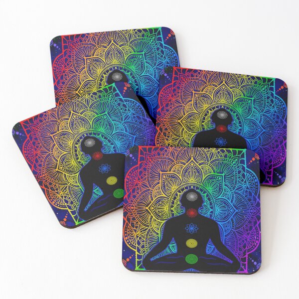 Item preview, Tibetan Chakras, galaxy mandala, buddhist, lotus, abstract art designed and sold by MayGreenAbgrall.