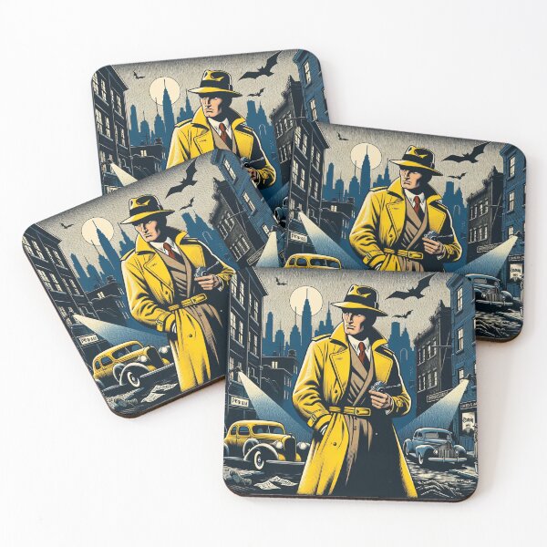 Item preview, Dick Tracy character inspired fan art designed and sold by ThenRadio.