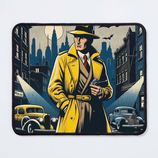 Item preview, Dick Tracy character inspired fan art designed and sold by ThenRadio.