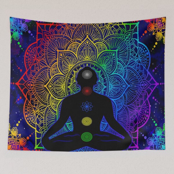 Item preview, Tibetan Chakras, galaxy mandala, buddhist, lotus, abstract art designed and sold by MayGreenAbgrall.