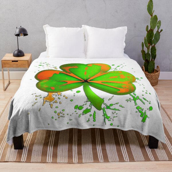 Item preview, Distress Splatter Saint Patrick's Day Shamrock designed and sold by LaRoach Digital Arts.