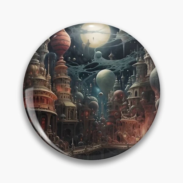 Item preview, Futuristic Landscape Art designed and sold by Obsidian Ink by Wilshire.