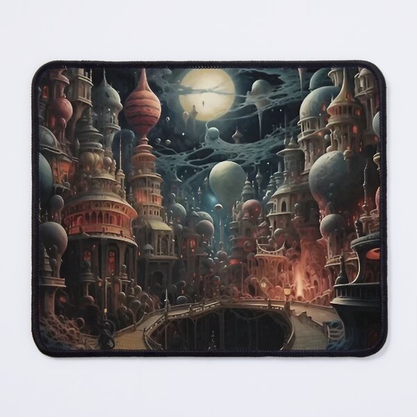 Item preview, Futuristic Landscape Art designed and sold by Obsidian Ink by Wilshire.
