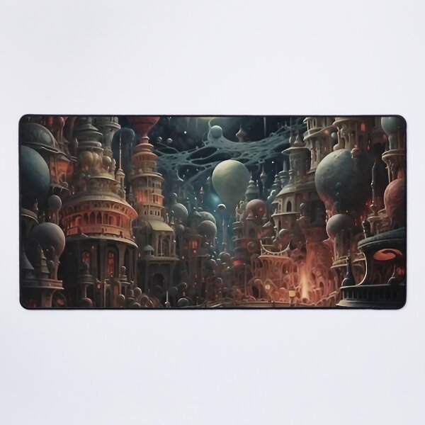 Item preview, Futuristic Landscape Art designed and sold by Obsidian Ink by Wilshire.