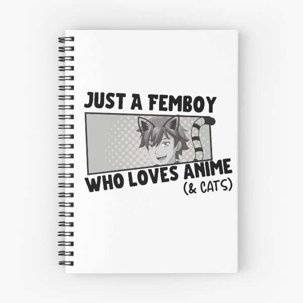 Item preview, Femboy Anime Tee, Fem Boy Clothing, Cats Shirt, Just a Femboy Who Loves Anime T-Shirt designed and sold by CloverAnnie.