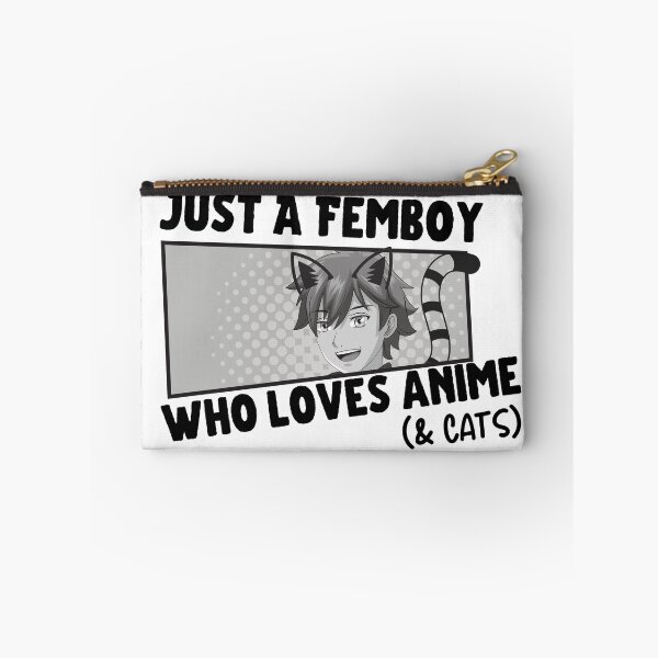 Item preview, Femboy Anime Tee, Fem Boy Clothing, Cats Shirt, Just a Femboy Who Loves Anime T-Shirt designed and sold by CloverAnnie.