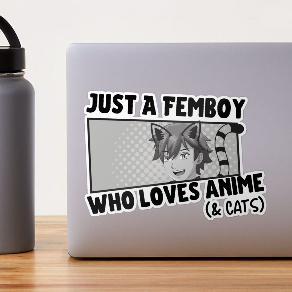 Femboy Anime Tee, Fem Boy Clothing, Cats Shirt, Just a Femboy Who Loves  Anime T-Shirt