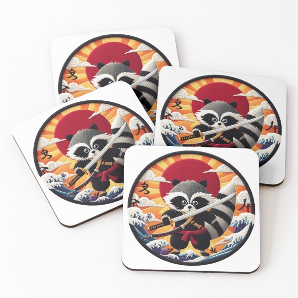 Item preview, Raccoon with Kimono designed and sold by GALUMARKET.