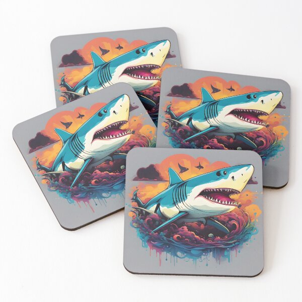Item preview, Cool Graffiti Shark Pattern designed and sold by TheArtOfPat.