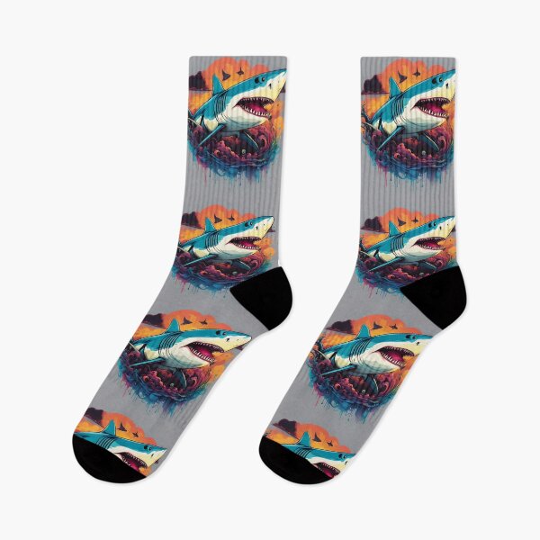 Item preview, Cool Graffiti Shark Pattern designed and sold by TheArtOfPat.