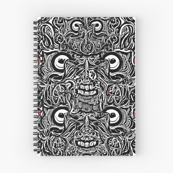 Item preview, scribble-doodle monster face with multiple eyes and mouths overlapping each other designed and sold by ArtshirtGroup.