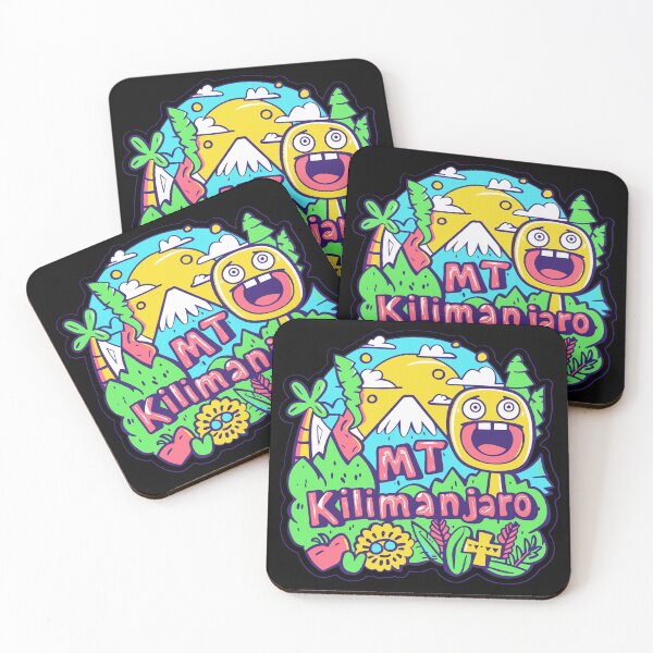 Item preview, MT Kilimanjaro Weird Adventure - Happy Trippy Mountain Africa Funny Travel designed and sold by TheRealmWithin.