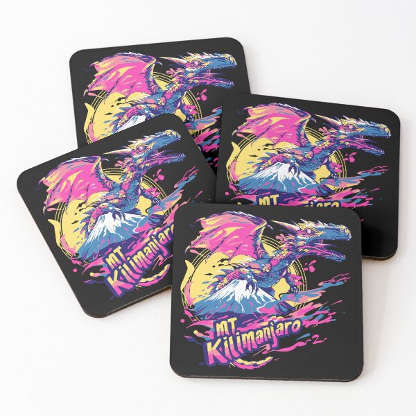 Item preview, MT Kilimanjaro Weird Dragon Adventure - Happy Trippy Mountain Dragon Africa Funny Travel designed and sold by TheRealmWithin.
