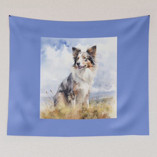 Item preview, Watercolor Australian Shepherd Dog designed and sold by Samuelsboro.