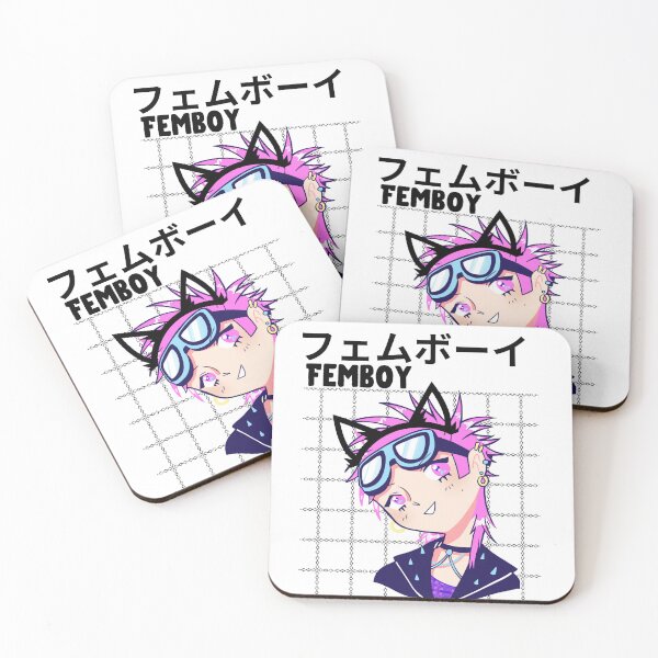 Item preview, Femboy Anime T-Shirt, Japanese Characters Femboy Shirt, Femboy Clothing designed and sold by CloverAnnie.