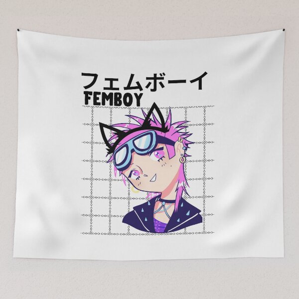Item preview, Femboy Anime T-Shirt, Japanese Characters Femboy Shirt, Femboy Clothing designed and sold by CloverAnnie.