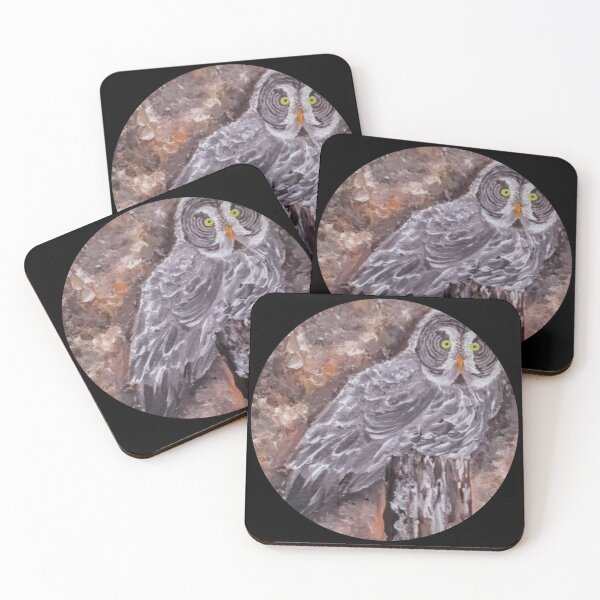 Item preview, Little Great Gray Owl designed and sold by Chillpinktea.